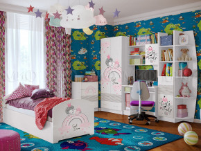 Детская комната Юниор-2 Принцесса 1 в Лянторе - lyantor.magazinmebel.ru | фото