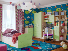 Детская комната Юниор-2 Салатовый в Лянторе - lyantor.magazinmebel.ru | фото