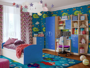 Детская комната Юниор-2 Синий в Лянторе - lyantor.magazinmebel.ru | фото
