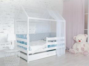 Детская кровать Домик Эко с ящиками белый в Лянторе - lyantor.magazinmebel.ru | фото - изображение 2
