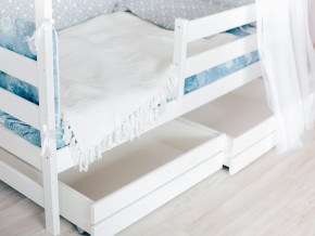 Детская кровать Домик Эко с ящиками белый в Лянторе - lyantor.magazinmebel.ru | фото - изображение 3