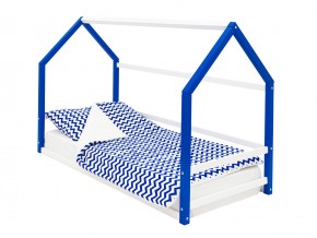 Детская кровать-домик Монтессори Svogen сине-белый в Лянторе - lyantor.magazinmebel.ru | фото - изображение 1