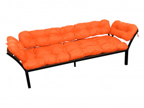 Диван Дачный с подлокотниками оранжевая подушка в Лянторе - lyantor.magazinmebel.ru | фото