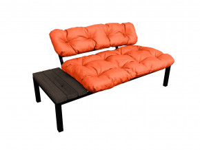 Диван Дачный со столиком оранжевая подушка в Лянторе - lyantor.magazinmebel.ru | фото - изображение 1