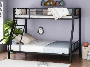Двухъярусная кровать Гранада-1 140 черный в Лянторе - lyantor.magazinmebel.ru | фото - изображение 1