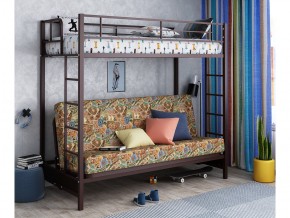 Двухъярусная кровать с диваном Мадлен Коричневая-марки в Лянторе - lyantor.magazinmebel.ru | фото