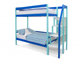 Двухъярусная кровать Svogen мятно-синий в Лянторе - lyantor.magazinmebel.ru | фото - изображение 1