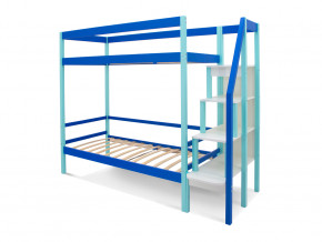 Двухъярусная кровать Svogen мятно-синий в Лянторе - lyantor.magazinmebel.ru | фото - изображение 2