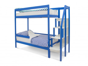 Двухъярусная кровать Svogen с бортиком синий в Лянторе - lyantor.magazinmebel.ru | фото - изображение 1