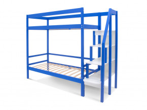 Двухъярусная кровать Svogen с бортиком синий в Лянторе - lyantor.magazinmebel.ru | фото - изображение 2