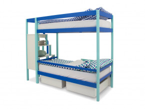Двухъярусная кровать Svogen с ящиками мятно-синий в Лянторе - lyantor.magazinmebel.ru | фото - изображение 5