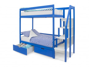 Двухъярусная кровать Svogen с ящиками синий в Лянторе - lyantor.magazinmebel.ru | фото - изображение 2