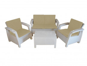 Комплект уличной мебели Yalta Premium Terrace Set белый в Лянторе - lyantor.magazinmebel.ru | фото