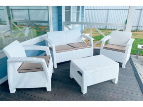 Комплект уличной мебели Yalta Terrace Set белый в Лянторе - lyantor.magazinmebel.ru | фото