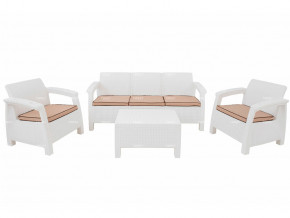 Комплект уличной мебели Yalta Terrace Triple Set белый в Лянторе - lyantor.magazinmebel.ru | фото