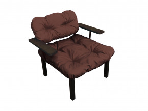 Кресло Дачное коричневая подушка в Лянторе - lyantor.magazinmebel.ru | фото - изображение 1