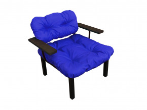 Кресло Дачное синяя подушка в Лянторе - lyantor.magazinmebel.ru | фото