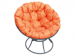 Кресло Папасан без ротанга оранжевая подушка в Лянторе - lyantor.magazinmebel.ru | фото