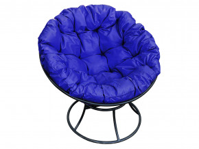 Кресло Папасан без ротанга синяя подушка в Лянторе - lyantor.magazinmebel.ru | фото