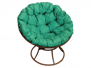 Кресло Папасан без ротанга зелёная подушка в Лянторе - lyantor.magazinmebel.ru | фото