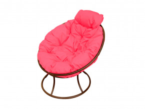 Кресло Папасан мини без ротанга розовая подушка в Лянторе - lyantor.magazinmebel.ru | фото - изображение 1