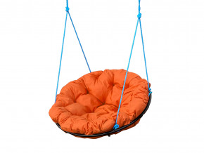 Кресло Папасан подвесное оранжевая подушка в Лянторе - lyantor.magazinmebel.ru | фото