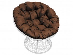 Кресло Папасан с ротангом коричневая подушка в Лянторе - lyantor.magazinmebel.ru | фото