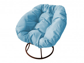 Кресло Пончик без ротанга голубая подушка в Лянторе - lyantor.magazinmebel.ru | фото - изображение 1