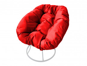 Кресло Пончик без ротанга красная подушка в Лянторе - lyantor.magazinmebel.ru | фото