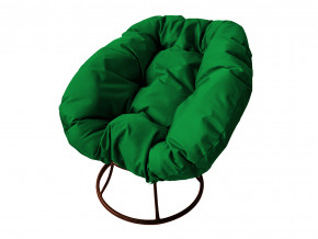 Кресло Пончик без ротанга зелёная подушка в Лянторе - lyantor.magazinmebel.ru | фото - изображение 1