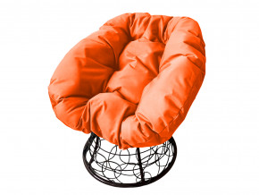 Кресло Пончик с ротангом оранжевая подушка в Лянторе - lyantor.magazinmebel.ru | фото - изображение 1