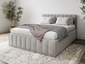 Кровать 1400 Лана серый велюр в Лянторе - lyantor.magazinmebel.ru | фото