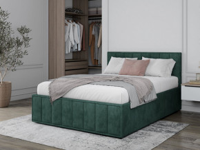 Кровать 1400 Лана зеленый велюр в Лянторе - lyantor.magazinmebel.ru | фото