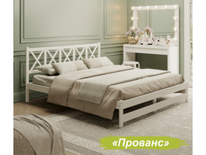 Кровать 2-х спальная Аист-8 Прованс белый с карнизом 1800х2000 мм в Лянторе - lyantor.magazinmebel.ru | фото