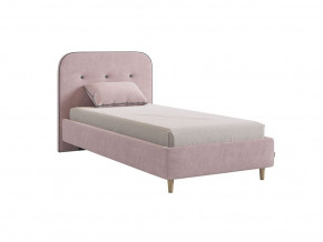 Кровать 900 Лео велюр нежно-розовый в Лянторе - lyantor.magazinmebel.ru | фото