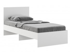Кровать 900 Осло модуль М11 с настилом Лайт Белый в Лянторе - lyantor.magazinmebel.ru | фото
