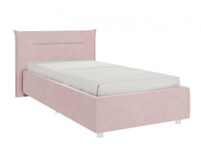 Кровать Альба 900 велюр нежно-розовый в Лянторе - lyantor.magazinmebel.ru | фото - изображение 1