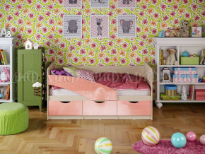 Кровать Бабочки 1600 Розовый металлик в Лянторе - lyantor.magazinmebel.ru | фото - изображение 1