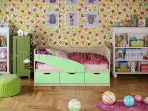 Кровать Бабочки 1600 Салатовый в Лянторе - lyantor.magazinmebel.ru | фото