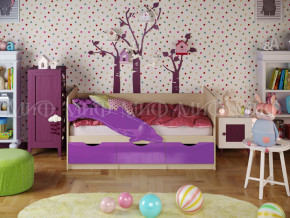 Кровать Дельфин-1 1800 Фиолетовый металлик в Лянторе - lyantor.magazinmebel.ru | фото - изображение 1