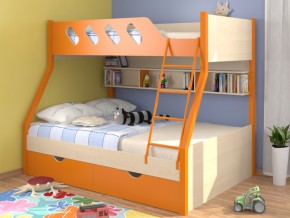 Кровать Дельта 20.02 оранжевая в Лянторе - lyantor.magazinmebel.ru | фото