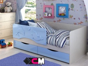 Кровать детская Алиса КР 812 голубая 1600 в Лянторе - lyantor.magazinmebel.ru | фото