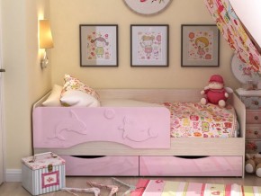 Кровать детская Алиса КР 812 розовая 1600 в Лянторе - lyantor.magazinmebel.ru | фото