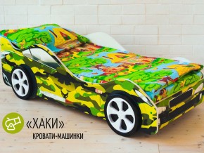 Кровать детская машина Хаки в Лянторе - lyantor.magazinmebel.ru | фото - изображение 2