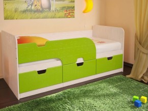 Кровать детская Минима лайм в Лянторе - lyantor.magazinmebel.ru | фото