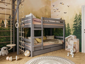 Кровать Джуниор с ящиками Антрацит в Лянторе - lyantor.magazinmebel.ru | фото - изображение 1