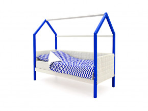 Кровать-домик мягкий Svogen сине-белый в Лянторе - lyantor.magazinmebel.ru | фото - изображение 1
