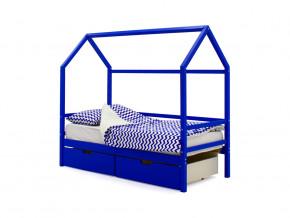 Кровать-домик Svogen с ящиками синий в Лянторе - lyantor.magazinmebel.ru | фото - изображение 1