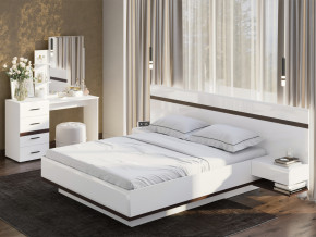 Кровать двойная Соло 1600 Белый в Лянторе - lyantor.magazinmebel.ru | фото - изображение 2