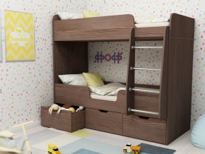 Кровать двухъярусная Малыш двойняшка бодега в Лянторе - lyantor.magazinmebel.ru | фото